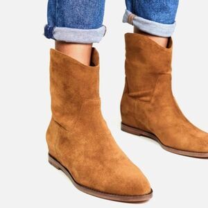 Vince Camel Suede Ankle Booties